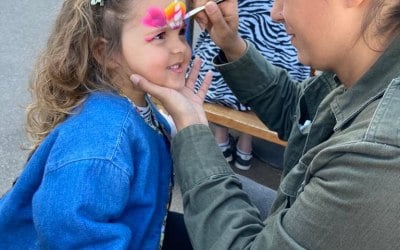 Painting a beautiful unicorn