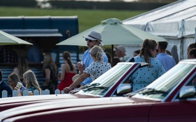 The perfect backdrop at the Polo