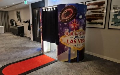 Casino theme booth