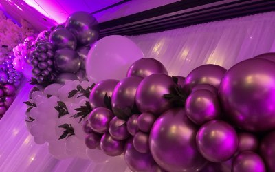 Balloon arch done by our wedding department