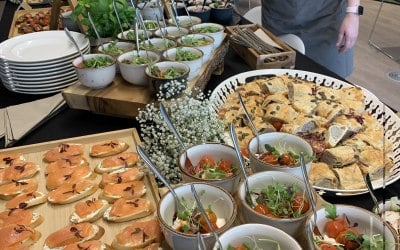Corporate set up 'Mini bowls & finger food'