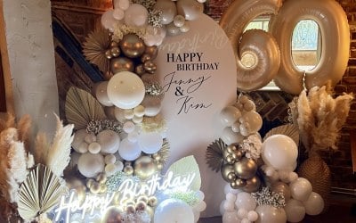 Full backdrops for milestone birthdays