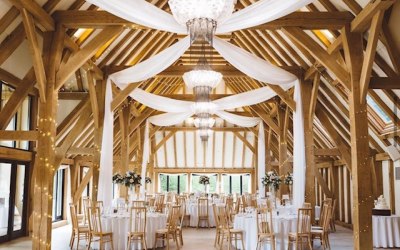 Ceiling Drapes at The Old Kent Barn