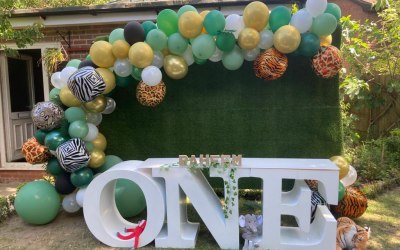 Ballon and table decorations