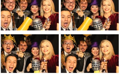 Corporate Event NYE Party Photostips template with logo