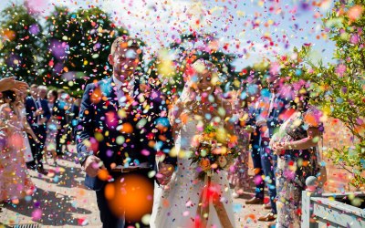 Confetti, confetti! You can never beat loads of it!