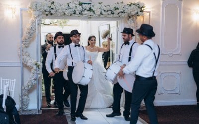 The Bride and Groom Entrance