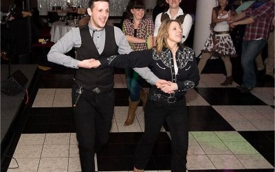 Line and Barn Dance helps break the ice