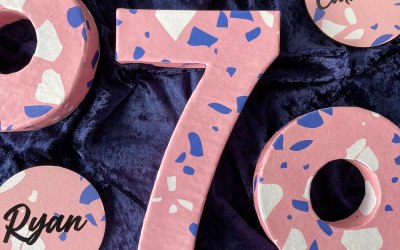 New re-usable table numbers and nameplaces
