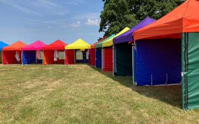 Coloured Gazebos