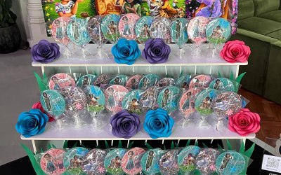 Lollies with my stand which can be any theme 