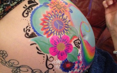 Mayfly Face and Body Art