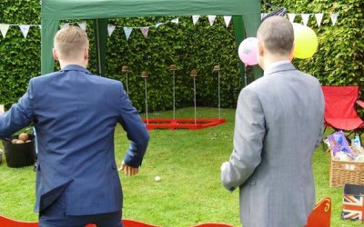 Its Fete Coconut Shy (just one of our fete games)