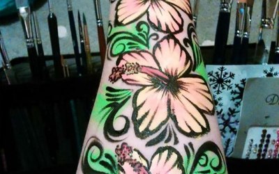 Mayfly Face and Body Art