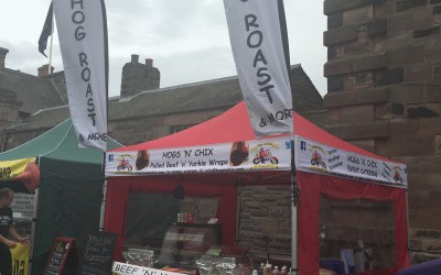 Food festival set up