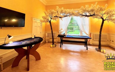 Roulette and Blackjack tables 