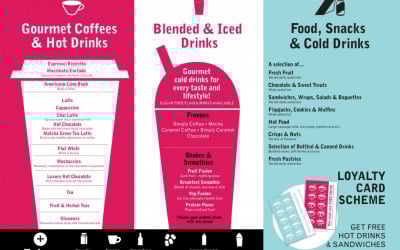 Our extensive hot and cold beverage menu