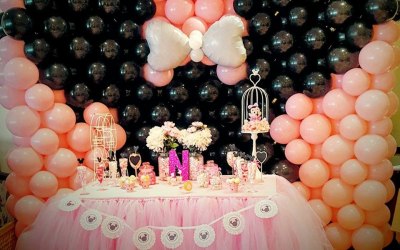 Minnie balloon wall