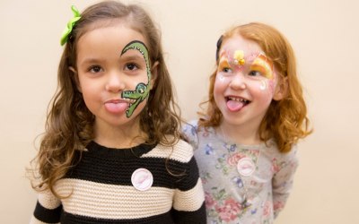 Crocodile face paint