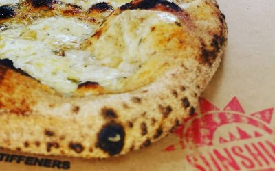A cheesy garlic bread
