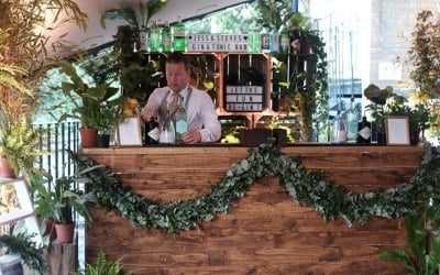 Our 2.5m Vintage Wooden Bar