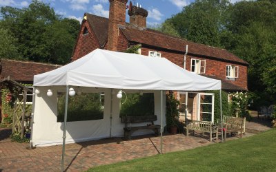 6x3 gazebo in white