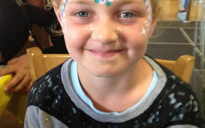 Rainbow face painting