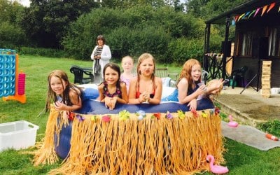 Hawaiian party in full swing!