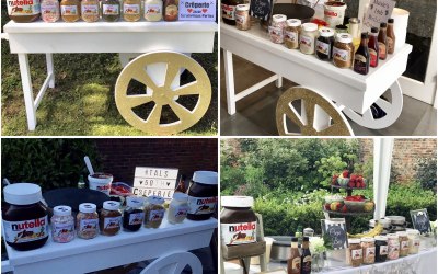 Jazzy Scrumptious Parties Mobile Creperie Cart - Sweet Crepes for special occasions! Party ideas! 
