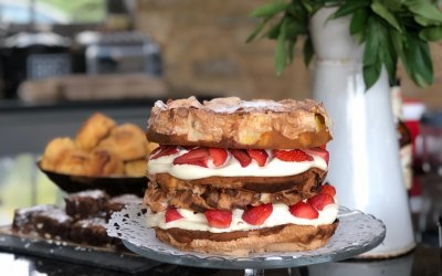 Victoria sponge, before it all went!