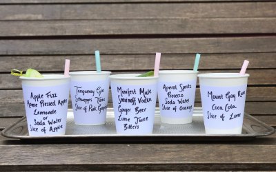 selection of cocktails 