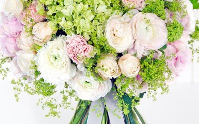 hand tied wedding bouquet
