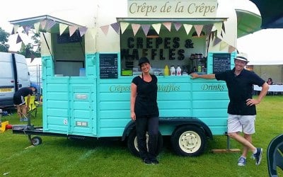 Vintage horsebox creperie