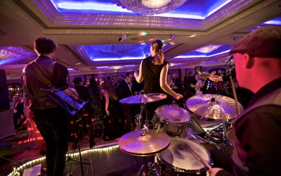 live band, happy, dancing, party