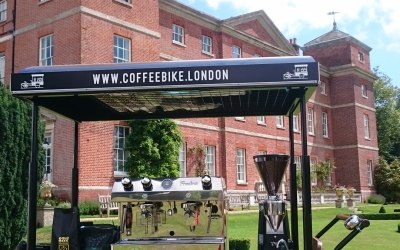 Coffee Bike London attending a Norfolk Wedding