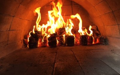 Wood-fired pizza oven