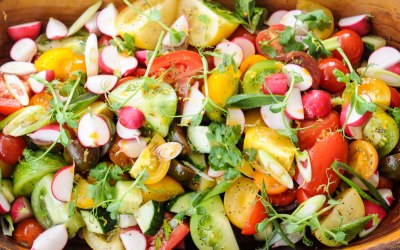 Fresh, local ingredients in our salad