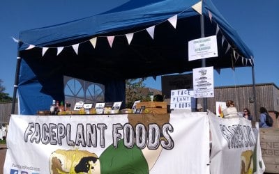 FacePlant Foods gazebo setup