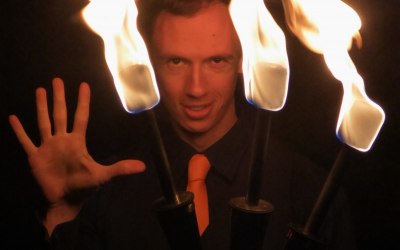 Fire juggler