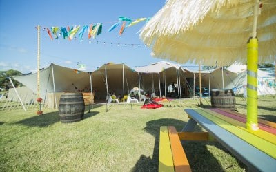 Stretch Tent at Camp Bestival