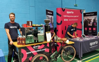 Branded coffee bike hire
