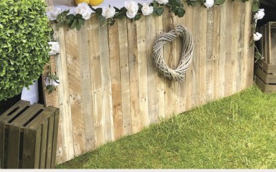 Our outdoor rustic set up