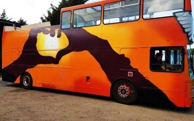 Persian open top bus!