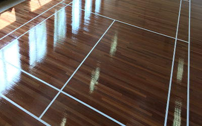 Sports Hall (Cleaned after a party)