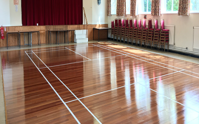 Community Hall (Cleaned after a party)