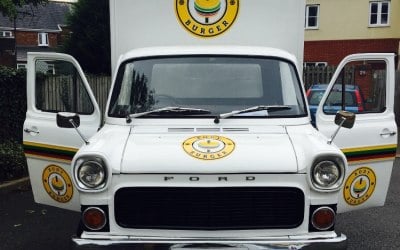 Front view of the van