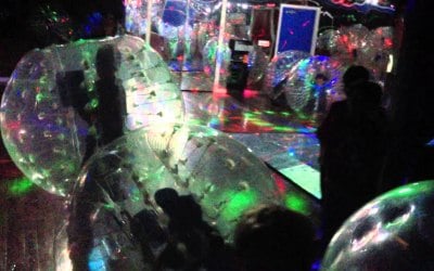 Inflatable bumper balls for indoors