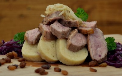 Duck with dumplings