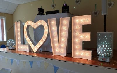 Deluxe JD Setup with Giant L.O.V.E. Letters