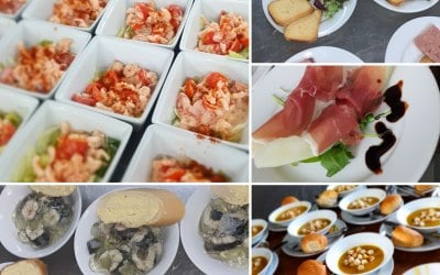 starters, desserts, canapes and buffets
